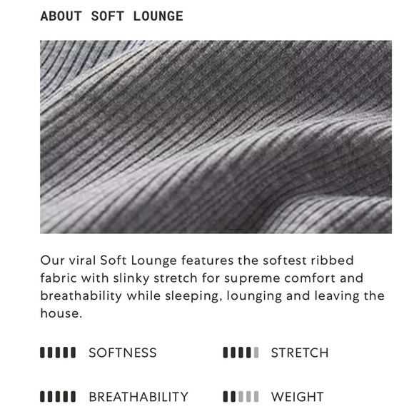 Skims Ribbed Soft Lounge Sleep Pant in Marble Size 2X - Picture 8 of 9